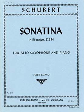 Illustration schubert sonatine op. 137 bis si b maj