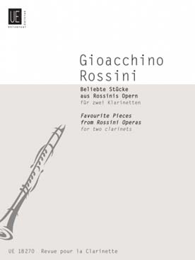 Illustration rossini pieces favorites d'opera