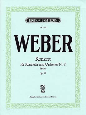Illustration de Concerto N° 2 op. 74 en mi b M - éd. Breitkopf (Hausswald/Hermann)