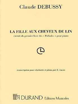 Illustration de La Fille aux cheveux de lin (extrait des préludes pour piano), tr. E. Lucas