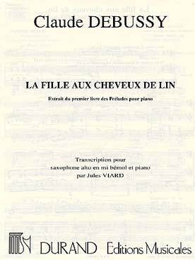 Illustration de La Fille aux cheveux de lin, prélude pour piano (tr. J. Viard)