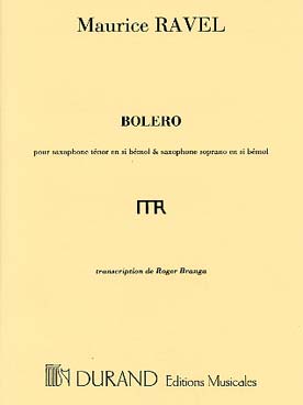 Illustration de Boléro (tr. R. Branga pour saxo ténor et saxo soprano ad lib.)