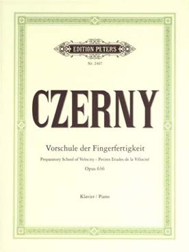 Illustration czerny op. 636 petite velocite