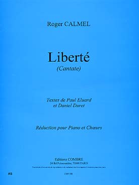 Illustration calmel r cantate liberte choeur/piano