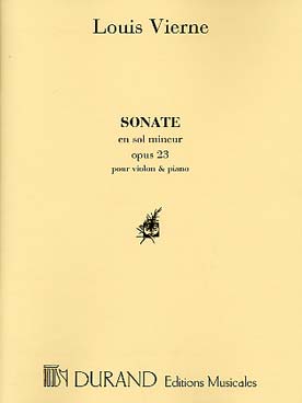 Illustration vierne sonate op. 23 en sol min