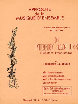 Illustration desloges/arnold 6 pieces faciles vol. c