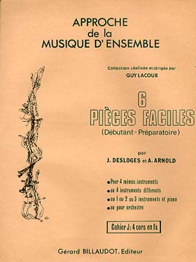 Illustration desloges/arnold 6 pieces faciles vol. j