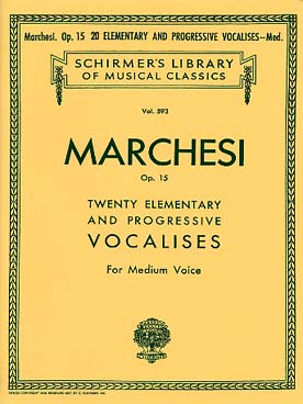 Illustration de 20 Vocalises élémentaires et progressives op. 15 pour mezzo