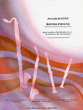 Illustration haydn rondo presto pour 4 clarinettes