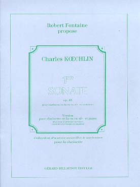 Illustration koechlin sonate n° 1 op. 85