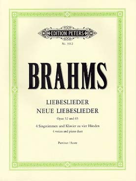 Illustration brahms liebeslieder op. 52 et op. 65