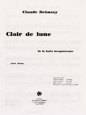 Illustration de Clair de lune, de la Suite bergamasque (tr. Woollett)