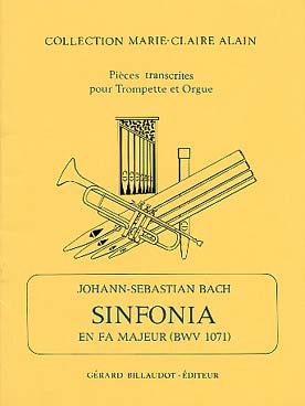 Illustration bach js sinfonia bwv 1071 en fa maj