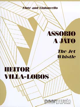 Illustration villa-lobos assobio a jato flute/cello