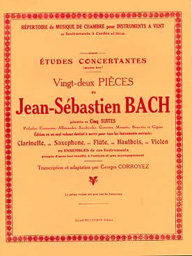 Illustration bach js 22 pieces en 5 suites (corroyez)