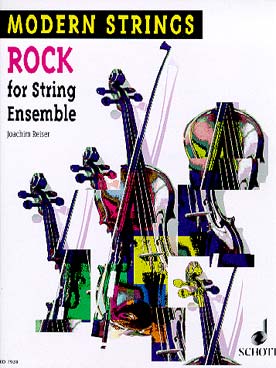 Illustration de Rock for string ensemble, pour quatuor ou pour ensemble à cordes (C + P)