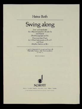 Illustration de Swing along : Duos danse et jazz pour 2 clarinettes ou 2 saxos mi b et piano - Piano conducteur