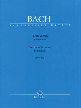 Illustration de Partita BWV 1013 en la m - éd. Bärenreiter