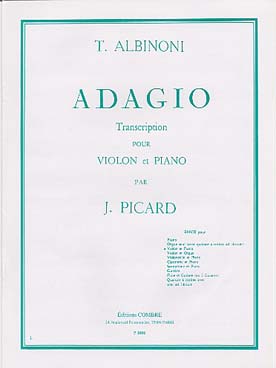 Illustration albinoni/giazotto adagio (tr. j. picard)