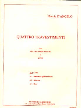 Illustration de Quattro travestimenti pour flûte à bec ou flûte traversière et guitare - N° 1 : Alba