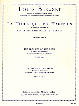 Illustration de La Technique du hautbois - sonorité et mécanisme - par l'étude rationnelle des gammes - Vol. 2