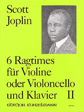 Illustration de 6 Ragtimes (tr. D. H. Förster pour violon ou violoncelle et piano) - Vol. 2