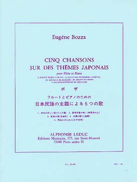 Illustration de 5 Chansons sur des thèmes japonais