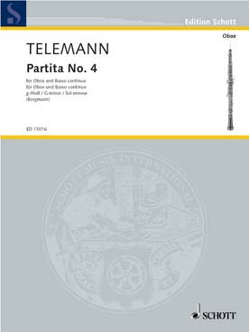 Illustration telemann partita n° 4  en sol min