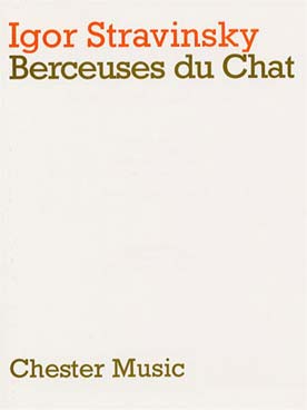 Illustration de Berceuses du chat pour voix de soprano et 3 clarinettes