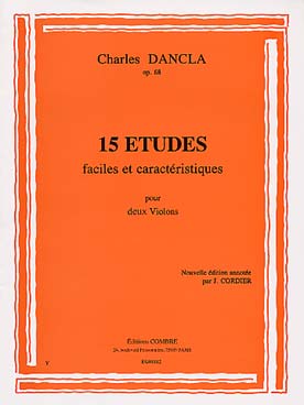 Illustration dancla 15 etudes faciles op. 68