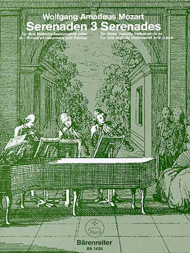 Illustration de Sérénade K 439b, tr. pour 3 instruments mélodiques ou 1 instrument mélodique et piano - Sérénade 3