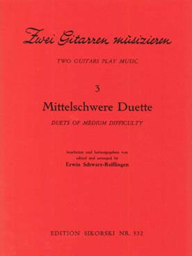 Illustration de Zwei Gitarren muzieren (pour 2 guitares) - Vol. 3 : Duos de moyenne difficulté