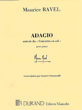 Illustration de Adagio du Concerto en sol (tr. Samazeuilh)