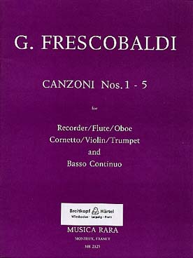 Illustration frescobaldi canzonas n° 1 a 5