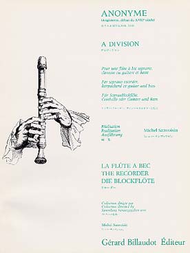 Illustration de A Division pour flûte à bec soprano et clavecin ou guitare et basse