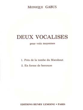 Illustration de 2 Vocalises pour voix moyenne