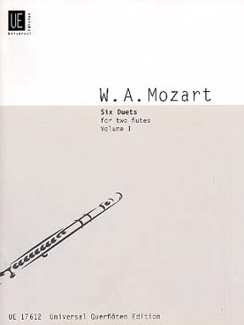Illustration mozart duos pour 2 flutes (6) vol. 1
