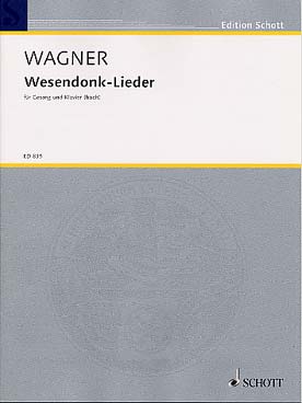 Illustration de Wesendonk-Lieder pour voix élevée et piano