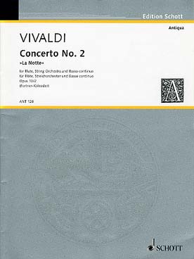 Illustration de Concerto op. 10/2 RV 439 en sol m "La Notte" pour flûte, orchestre à cordes et basse continue - Conducteur