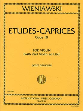 Illustration de 6 Études-caprices op. 18 (avec un second violon)