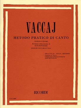 Illustration de Méthode pratique de chant italien - éd. Ricordi voix élevée avec CD d'accompagnement