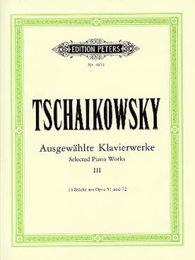 Illustration tchaikovsky selected piano works vol. 3