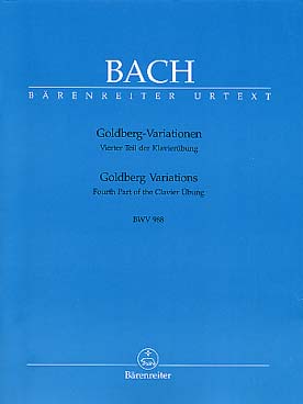 Illustration de Variations Goldberg BWV 988 - éd. Bärenreiter