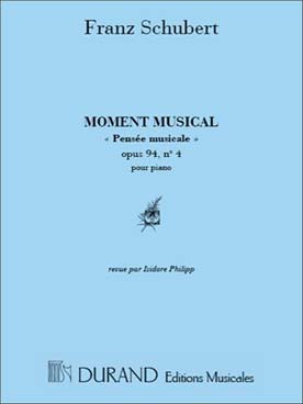 Illustration schubert moment musical op. 94 n° 4