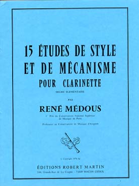 Illustration medous 15 etudes de style & de mecanisme