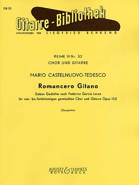 Illustration de Romancero gitano pour guitare et chœur mixte à 4 voix