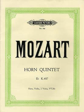 Illustration mozart quintette k 407 cor/vl/2va/vc