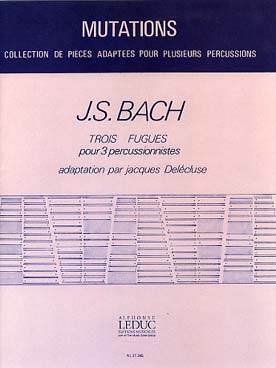 Illustration de 3 Fugues pour ensemble de percussion