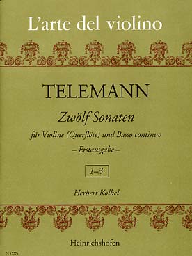 Illustration telemann sonates (12) vol. 1