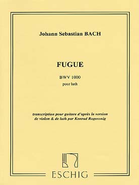 Illustration de Fugue pour le luth BWV 1000 (tr. Ragossnig)